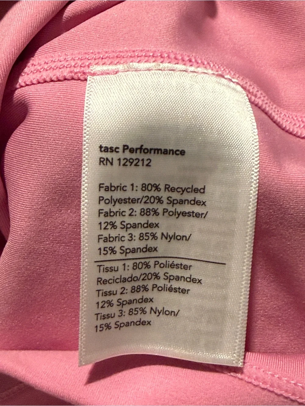 TASC Pink Racerback Performance Tank - Picture 4 of 4